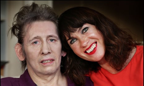 Shane MacGowan with longtime partner Victoria Mary Clarke at their home in Dublin. 