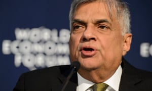 Sri Lankan prime minister Ranil Wickremesinghe