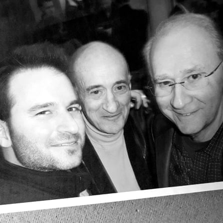 Andrew Nisker, left, Harold Nisker, center, and his brother Bernie Nisker in 2008.