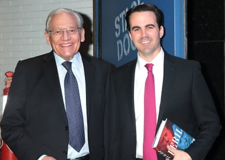 Robert Costa, right, with his co-author and fellow Washington Post reporter Bob Woodward.