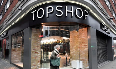 A closed branch of Topshop in London.