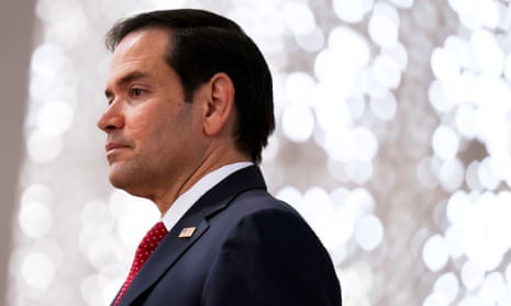 Secretary of state Marco Rubio in Abu Dhabi, United Arab Emirates, on 19 February.