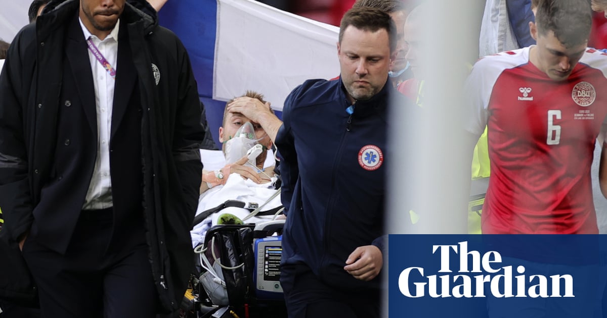 Denmark v Finland match: Christian Eriksen stabilised in hospital after collapsing in match