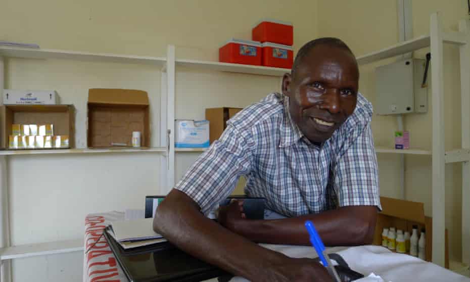 John Opio, manager of the produce store in Katine, Uganda