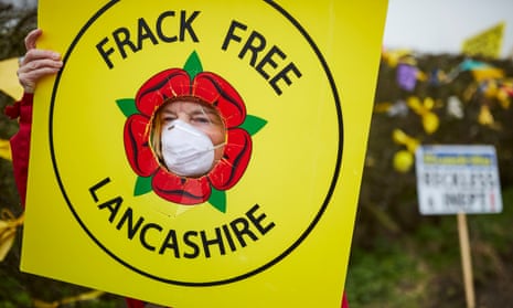 Frack Free Lancashire protestors