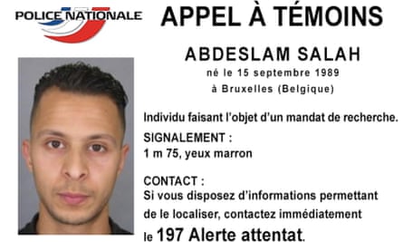 The French police wanted notice for Salah Abdeslam.