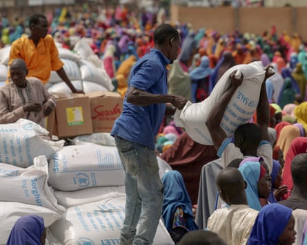 A World Food Programme distribution centre in Dikwa, Borno state, Nigeria, August 2025.