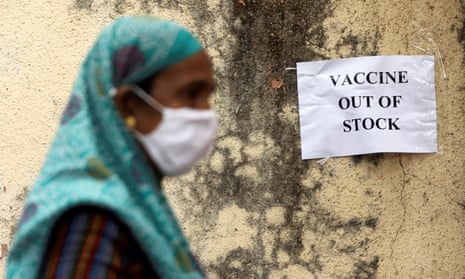 A sign warns that the coronavirus is out of stock in Mumbai, India