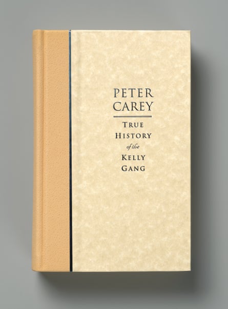 A hardcover edition of True History of the Kelly Gang.
