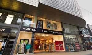 Burton and Dorothy Perkins shops at the Rock shopping centre in Bury, Greater Manchester.