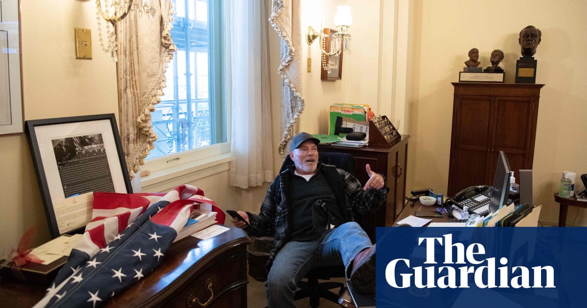 US jury convicts man pictured with feet on Pelosi’s desk during Capitol attack