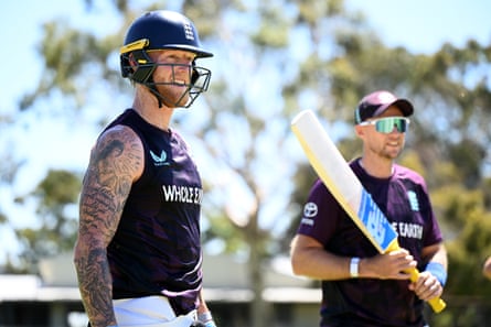 England captain Ben Stokes waits to bat alongside Joe Root