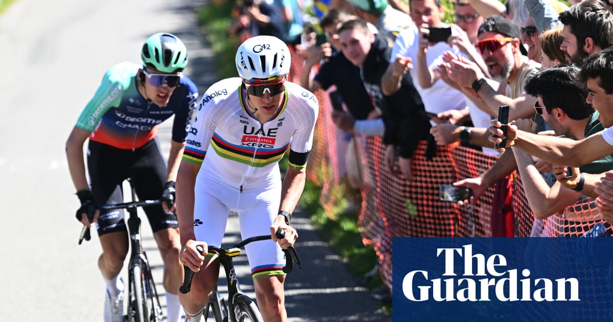 Pogacar holds off French teen to claim third straight Liège-Bastogne-Liège title