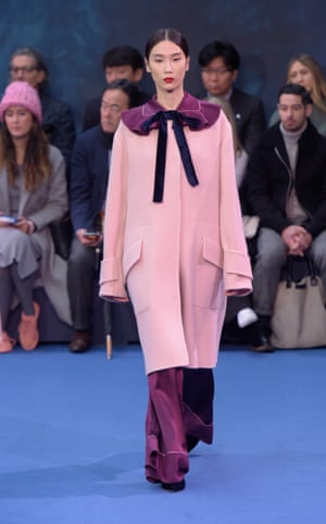 Pink coat: Roksanda, London fashion week AW16