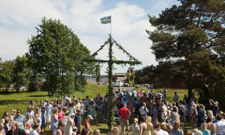 A midsummer celebration in the Swedish countryside