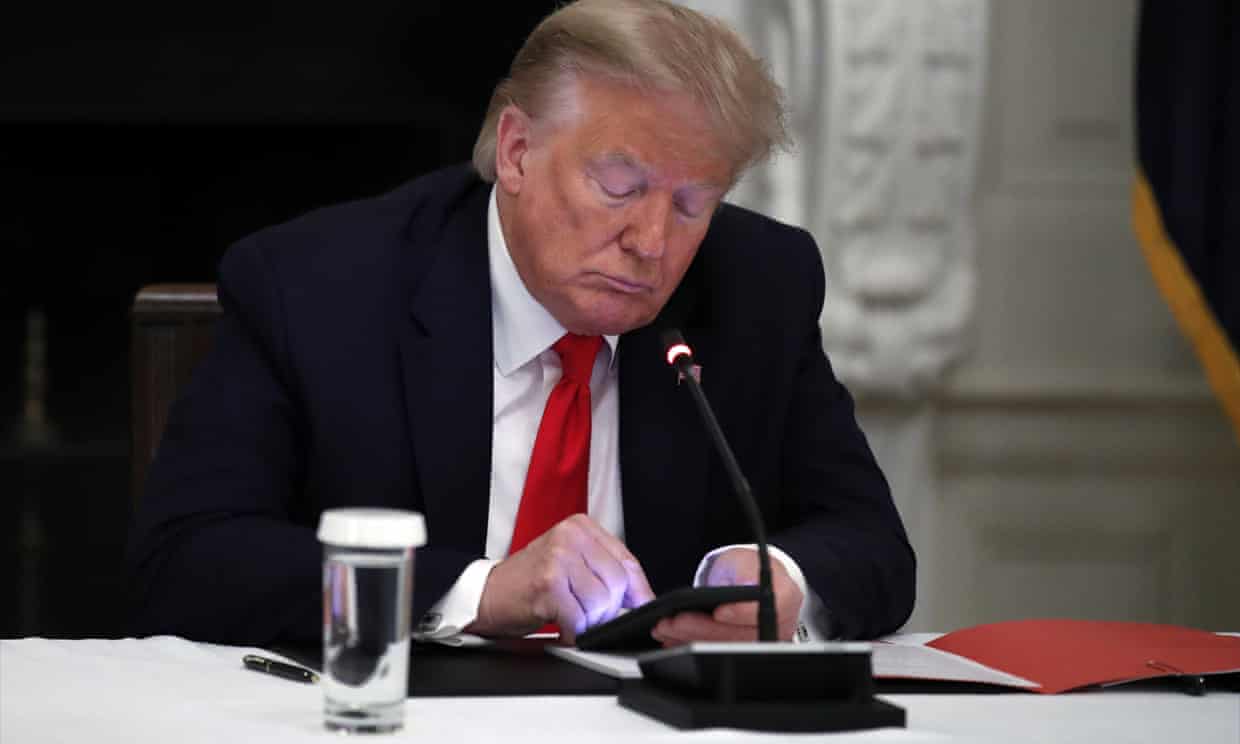 Donald Trump not posting to Truth Social.