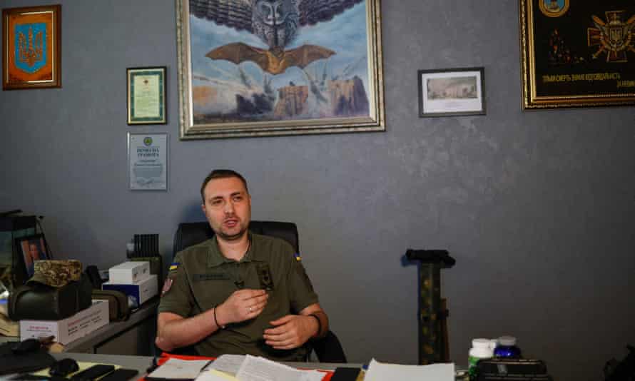 Major General Kyrylo Budanov, chief of the Military Intelligence of Ukraine, speaks during an interview with Reuters, as Russia’s attack on Ukraine continues, in Kyiv, Ukraine June 25, 2022.