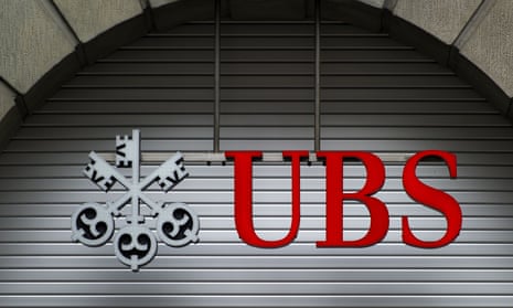 UBS logo at a branch in Zurich