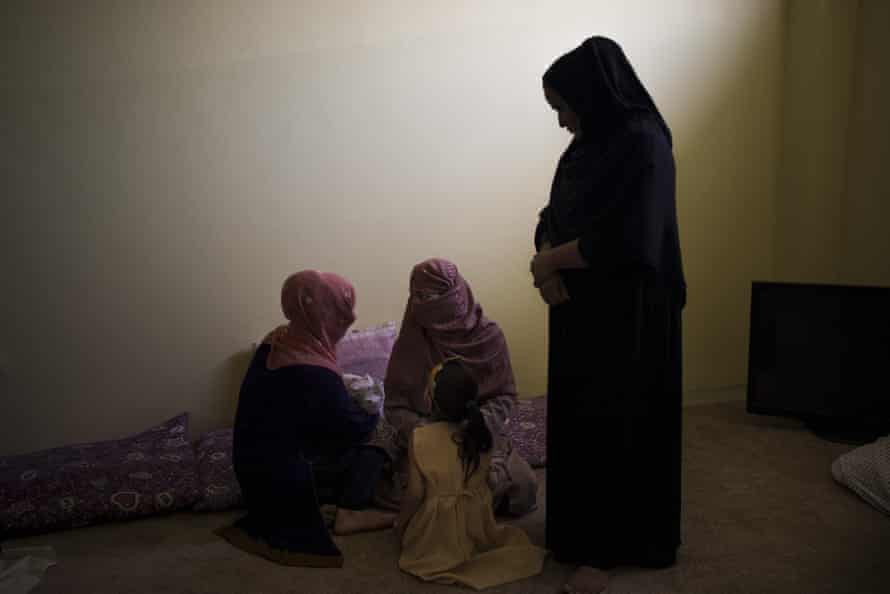 Women and their children in Pul Sharqi prison in Kabul last week.
