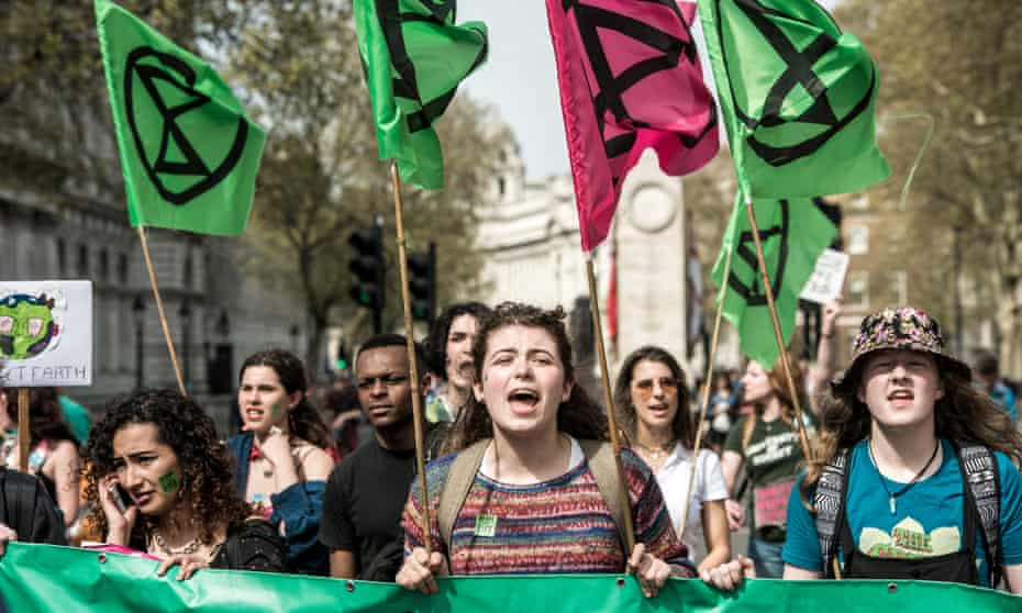 Extinction Rebellion protesters in London