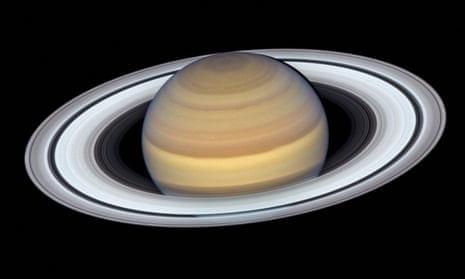 Saturn’s rings as viewed by Nasa’s Cassini spacecraft.