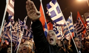 Golden Dawn supporters at a rally in Athens in 2014.