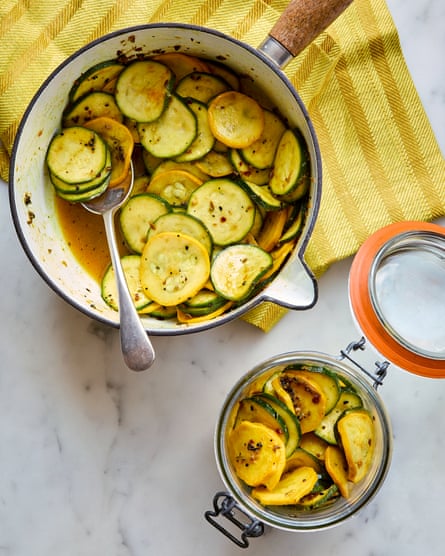 Ravinder Bhogal’s courgette achaar.