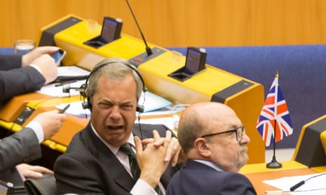 Nigel Farage in European parliament