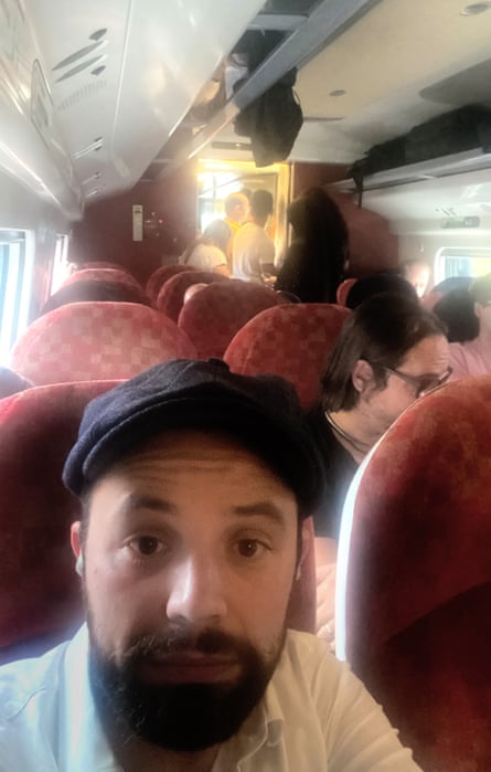 Arran Kent stuck on a hot Avanti train without power on Sunday