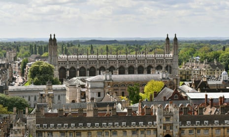 General aerial view of University of Cambridge