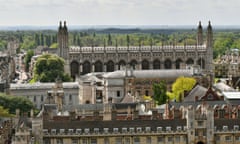 A general view of university buildings in Cambridge