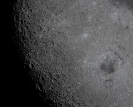 The Moon, with its Orienale basin prominent.