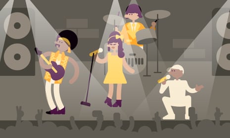 Sleeve Notes Music Illustration