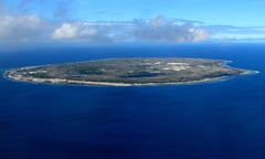 The entire country of Nauru as seen from above