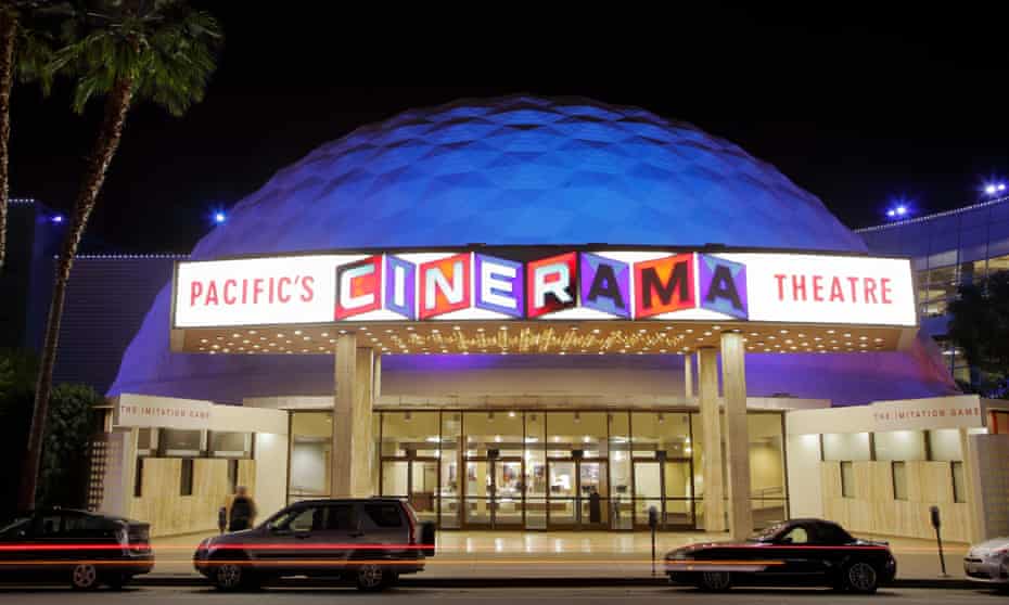 The Cinerama Dome theatre on Sunset Boulevard in Los Angeles. An SEC filing showed the company borrowed $5m to keep the service running.