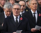 King Charles and senior politicians lead UK Remembrance Sunday service at Cenotaph – live