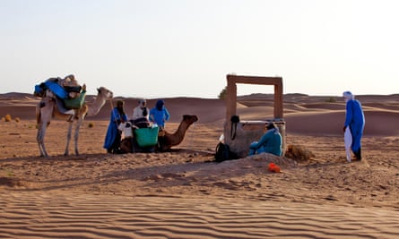 A water well in the Sahara Desert.