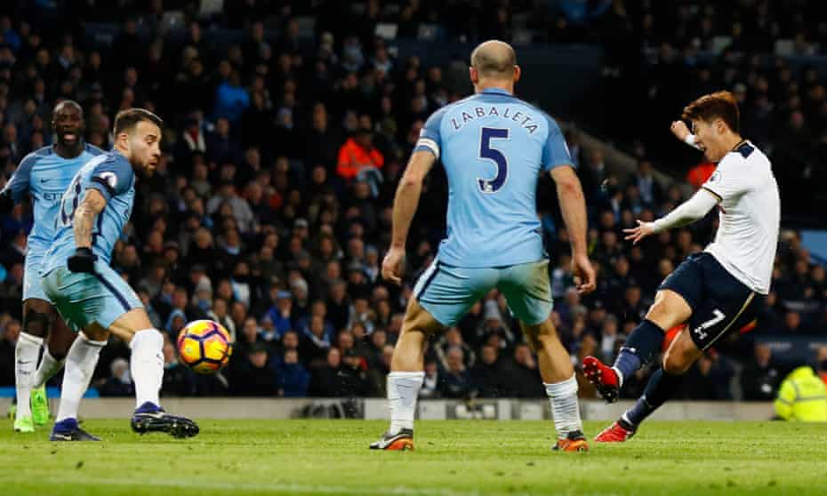 Son Heung Min Strikes To Salvage Draw For Tottenham At Manchester City Premier League The Guardian Son Heung Min Strikes To Salvage Draw For Tottenham At Manchester City Premier League The Guardian