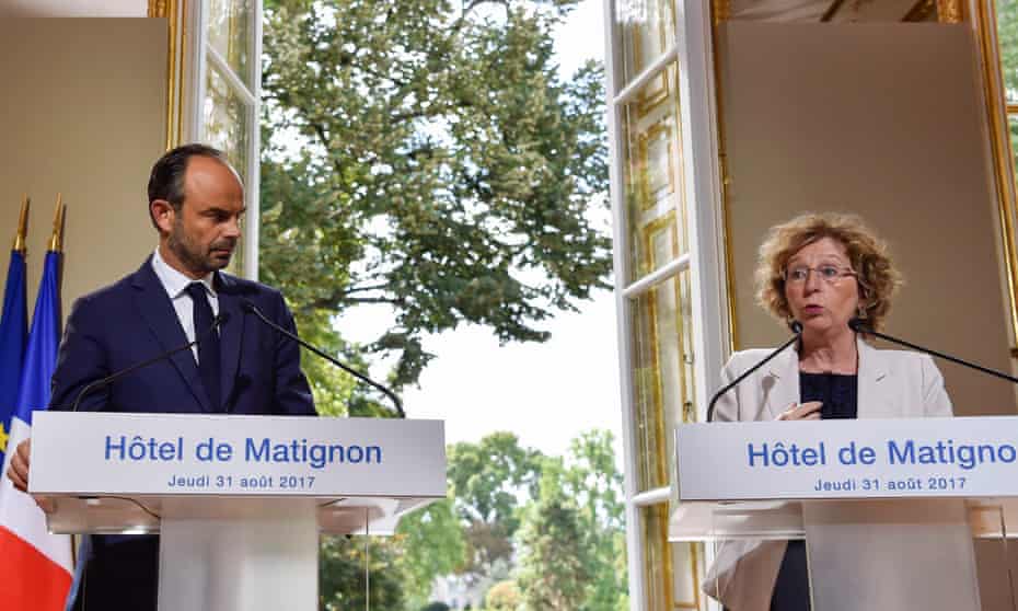 Edouard Philippe and Muriel Pénicaud give a press conference