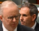 Australian politics live: Albanese says ‘completely wrong’ he ‘cleaned up’ after Chalmers on credit card ban; Coalition continues to target Aly