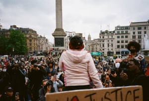 Black Lives Matter protest in London over the weekend