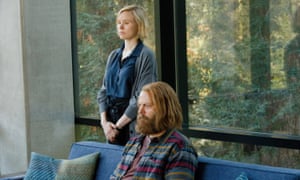 Alison Pill and Nick Offerman in Devs.