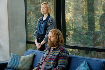 Alison Pill and Nick Offerman in Devs.