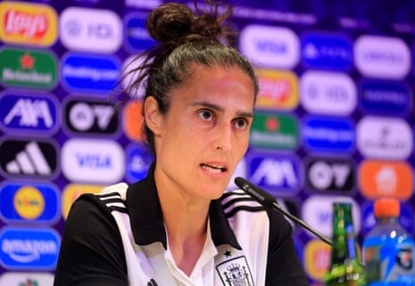 Montse Tome during a Spain Press Conference ahead of the EURO 2025 Group B match between Italy and Spain