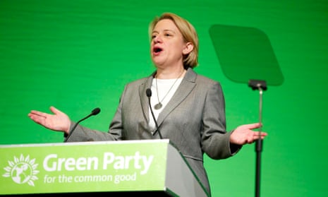 Natalie Bennett addresses the Green party spring conference in Liverpool.