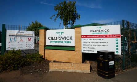 The Cranswick Convenience Foods processing plant at Wombwell, South Yorkshire.