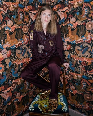 Shirt and trousers by driesvannoten.com; loafers by jwanderson.com