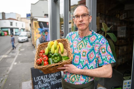 Shopkeeper Thomas Chadwick in the Montpellier area.