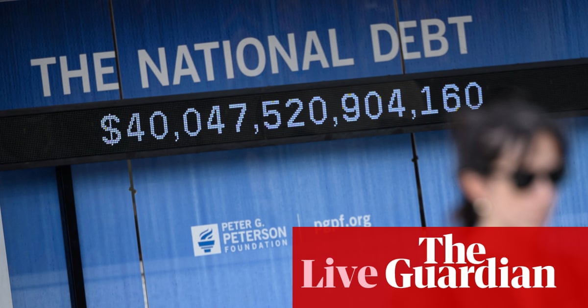 ‘Republicans ran up the tab’: Democrats outraged over $40tn national debt – live