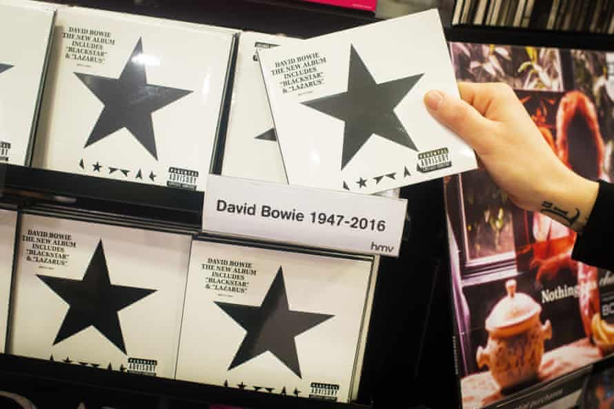 Blackstar on sale after Bowie’s death on 10 January.